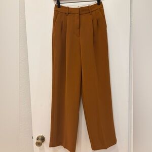 Aritzia Wilfred Trousers minimalist pants pleat suit straight leg